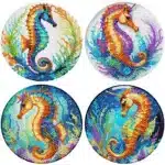 Diamond Painting Placemats Pattern Round Diamond Painting Table Mats Rhinestone Anti-slip Placemat for Home Decor – styled