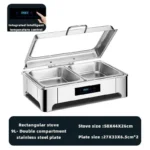 Commercial Hotel & Restaurant Stainless Steel Electric Buffet Food Warmers Hot Pot & Chafing Dish Cooking Equipment - Image 3
