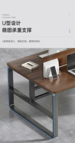 78 Inch Extra Long Desk, Double Desk with 2 Drawers, Two Person Desk Long Computer Desk with Storage Shelves, Writing Table