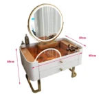 Modern dressing table with storage for makeup and jewelry - Goldoma luxury furniture