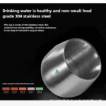 150ml 200ml Durable Coffee Mug Espresso Cup,Double Insulation 304 Stainless Steel coffe Cups Kitchen tools coffee
