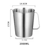 304 Stainless Steel Measuring Cup with Inner Scale Design Kitchen Scale Cup Liquid Pull Flower Cup Kitchen Tools bake supply