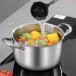 316 stainless steel soup pot Extra thick food grade soup pot Thickened double ear pot Electromagnetic furnace gas special pots - Image 20
