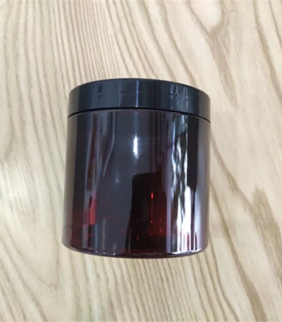 500g 500ml Plastic Cosmetic Cream Jar Brown/White Beauty Body Lotion Containers Face Mask Storage Box Ointment Case