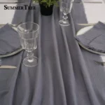 2 -10 Meters Cotton Table Runner Retro Textured Gauze Cloth Vintage Linen for Dining Weddings Party Christmas Decoration
