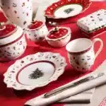 German Weibao Christmas tableware flat plate round cake mug teapot coffee cup soup salad