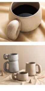 300/600ml Japanese Stoneware Retro Coffee Mug Breakfast Milk Oatmeal Cups Office Couple Water Mug Design Style Mug Birthday
