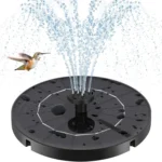Solar Fountain Water Pump IP65 Waterproof Outdoor Bird Bath Fountain with 6 Nozzles for Courtyard Garden Pool All Seasons Use