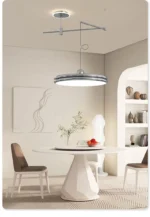 Movable Lamps Modern chandelier lights for Dining island table LED Pendant Lights Cord Indoor Loft Swing Arm Hanging Lamp