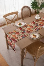 New Jacquard Polyester Bed Tail Cover Table Runner  American-style Fringed Color-woven Coffee Table TV Cabinet Cover Cloth - Image 17