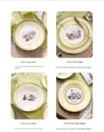 Nordic retro European tableware porcelain plates cups saucers pots high-end luxury sets creative home gifts – base detail