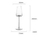 4/2/1Pc High-end Long Stem Goblet Red Wine Glass Cup Kitchen Tool Champagne Glass Bordeaux Burgundy Wedding Party Gift