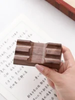 Walnut Wood Pen Holder Stand Desk Organizer Office Supply for Dip Pen Fountain Pen Rest Desk Accessories Office School