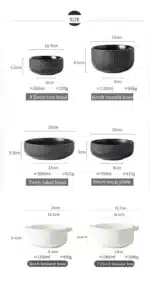 Nordic Ceramic Tableware Matte Glazed Japanese Style Ins Style Dishes Sets Salad Soup Bowl Flat Plate Dinnerware Dinner Set