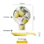 Creative Lemon Plate Ceramic Fruit Dish Ins Style Home Dining Thai Restaurant Tableware – angled view