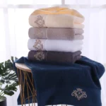 Face Towel for Women and Men, 100% Cotton, High Quality, 34*75 cm, Letter A - Image 8