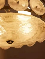 Nordic Style Designer Led Chandelier Restaurant Study Living Room Colored Glass Pendant Light Luxury Postmodern Indoor