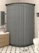 Toilet Non-porous Corner Magnetic Folding Invisible Shower Curtain Waterproof and Mildew-proof Thickened Shower Partition