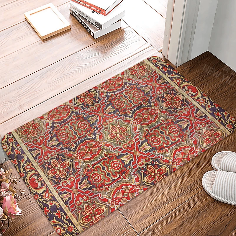 Anti-slip Bath Mat Bathroom Small Rug Shower Mat Home Decor Door Mat Kitchen Bedroom Entrance Room mats Morocco vintage Persia