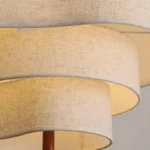Nordic Minimalist Wabi Sabi Fabric Chandelier Living Dining Room Bedroom Pendant Light Home Indoor Lighting Hanging Lamp