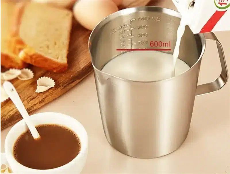 304 Stainless Steel Measuring Cup with Inner Scale Design Kitchen Scale Cup Liquid Pull Flower Cup Kitchen Tools bake supply
