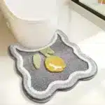 Bathroom Non-slip Mat 3-piece Set Modern Minimalist Flower Absorbent Floor Mat Thickened Bathroom Door Mat High Quality Bath