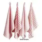 1Pc 50x70cm White Red Plaid Striped Cotton Tea Towel Kitchen Table Napkin Cleaning Cloth Xmas New Year Decor