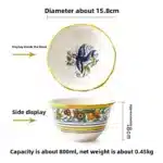 Hand Painted Ceramic Plate Creative Irregular Steak Dish Western Dinnerware Home Decor