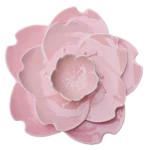 GIEMZA Ceramic Dinner Plates 3pcs Pink Flower White Floral Dish Dinnerware Sets Platos De Ceramica Porcelain Plate Stoneware