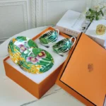 Tropical Rainforest Series Western Food Plate, Rice Bowl, Soup Pot, Tableware, Wizard of Oz Bone Porcelain Tableware, Gift
