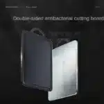 Home brushed 304 stainless steel PP cutting board Kitchen cutting meat anti-bacterial and anti-mold double-sided cutting