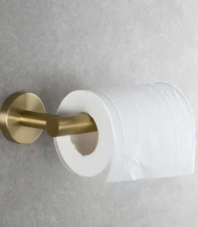 Brushed Gold 304 Stainless Steel Bathroom Paper Towel Holder Wall Mounted Toilet Roll Holder Toilet Paper Holder Tissue Box