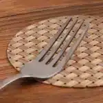Waterproof Round Anti-slip Heat Resistant Woven Coasters Placemat Hot Drink Coffee Tea Wine Mug Cup Pad Mats – side view