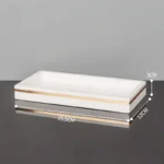 Volakos White Natural Marble Bathroom Accessories Golden Luxury Soap Dish Soap Dispenser Toothbrush Holder Tray Bathroom Set
