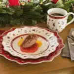 German Weibao Christmas tableware flat plate round cake mug teapot coffee cup soup salad – base detail