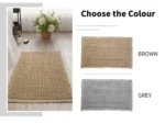 Polyester-cotton Waffle Bath Mat Bathroom Door Mat Anti-slip Foot Mats Water-absorbent, Quick-drying Floor Towel Anti-slip