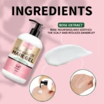 Hair Gel for Curl Define Cream Enhanced Wavy Moisturizer Hydrating Conditioner Rose Extract Bouncy Enhancers Flyaways