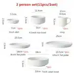 Nordic Ceramic Tableware Matte Glazed Japanese Style Ins Style Dishes Sets Salad Soup Bowl Flat Plate Dinnerware Dinner Set