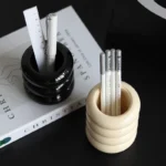 Pure Color Pencil Pen Organizer Brush Cosmetics Storage Box Desk Stationery Organizer Pen Holder Desk School Office Supplies