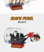 Black Pearl Pirates Of The Caribbean Boat Ship In The Bottle Boat In The Glass Drifting Bottle Creative Crafts Home Office