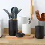 Ceramic Storage Canister Nordic Kitchen Utensil Holder for Spoons Spatulas Cooking Tools Organizer