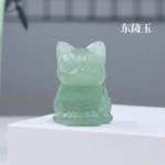 Obsidian Cat Crystal Figurines Cat Gifts Decor Gifts for Mom Women Men Lucky Cute Cat Statue Room Desk Decor - Image 15