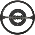 Professional wood splitter tool with ergonomic handle on a log