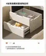 Compact LED Makeup Vanity Desk with Stool and Mirror – top view