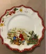 German V Bao Tableware Christmas Biscuits Plate Dish Rectangular Plate Mug Plate Salad Dish – styled in a modern Tabletop