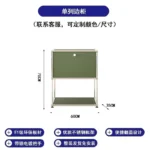 Sideboard Storage Cabinets Modular Combination Metal Frame for Living Room Office Drawers Customizable Large Storage Olive Green - Image 9