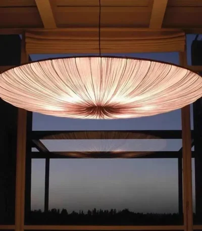 Japanese Wabi Sabi Cloth Pendant Light Bar Living Room B&B Bedroom Nordic Ceiling Chandelier Lighting Decor Lustre