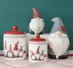 Nordic Santa Claus Ceramic Dishes and Tableware Relief Rice Salad Bowl Western Style Flat Plate Cup Teapot – styled in a