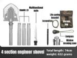 Multifunctional Shovel Folding Military Shovel Self-defense Outdoor Survival Supplies Set Garden Tools Camping Accessories