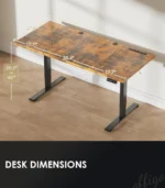 71 Inch Executive Electric Standing Desk, Height Adjustable Desk with Power Outlet & 1.38" Thick 3-Piece Desktop,,